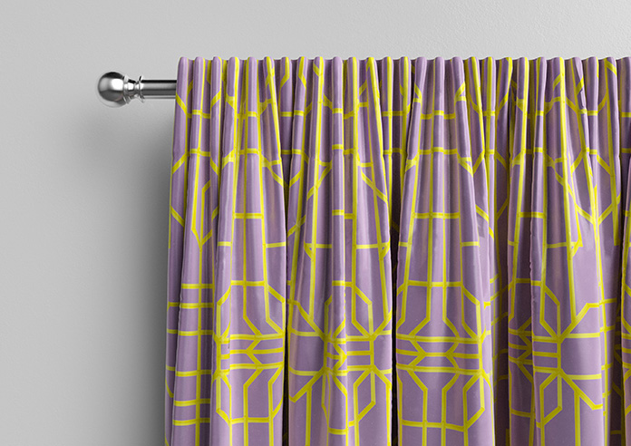 Bamboo Candy, Yellow Lilac - Made To Measure Curtains - Image 10